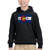 FOECBIR Old Colorado Flag Cotton Hoodie Long Sleeve Pocket Sweatshirts for (CD)
