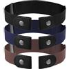LXUEJIE 3 cinghie elastiche senza fibbia per bambini, cintura elastica senza fibbia per bambini e ragazze, cintura elastica per bambini