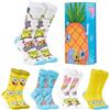 Spongebob Squarepants Calzini Uomo EU 40-45, Calze Uomo Pacco da 5, Calzini Divertenti Morbido, Idea Regalo Accogliente