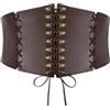 WERFORU Corsetto da donna vintage elastico cintura in vita larga corsetto per abiti costume di Halloween