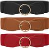 WERFORU Cintura in Vita Elastica per Donna Vintage Wide Belt per vestito Cintura elastica delle donne di moda