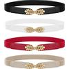 WERFORU - Cintura da donna intrecciata e sottile, con nappa, cintura in vita, in tessuto sottile, per abito