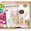 LENA 42833 Eco Craft Set Best Friends Box con 2 braccialetti dell'amicizia con perline e collane con ciondolo a forma di cuore, sacchetti regalo, biglietti regalo e libretto di accompagnamento Plant
