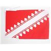 AZ FLAG BANDIERA BASSA ALSAZIA 45x30cm - BANDIERINA BASSO RENO 30 x 45 cm cordicelle - AZ FLAG