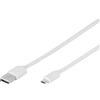 ViVanco™cable USB - microUSB 1.0m, white (35816)