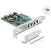 Delock Scheda PCIe x4 con 4 porte USB Type-C da 10 Gbps, a basso profilo