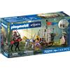 PLAYMOBIL | Knights | Rapimento del drago | Carrozza con gabbia, cucciolo di drago, cavalieri, cavalli e set di armi | Per bambini dai 4 anni in su | 72211