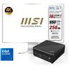 MSI Cubi N Mini PC Fanless Core 7 150U 5.40 GHz 256GB 16GB Usb Type-C Win11 Pro