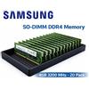 SAMSUNG MODULO MEMORIA RAM DDR4 4GB -3200MHz -CONFEZIONE 20 PEZZI