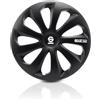 Sparco Set 4 copricerchi 14 pollici copriruota auto Sicilia SPC1470BK nero