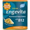 Marigold Health Foods Fiocchi di lievito nutrizionale Engevita alla calendula con vitamina B12, 100 g (100 g, 1 grammo)