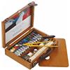 Sennelier - Set di 15 tubi, pennelli e panno per pittura ad olio da 21 ml