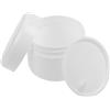 Fantasia - Barattolo cosmetico in plastica, bianco con coperchio interno per 50 ml, Ø 5 cm, altezza: 4,5 cm
