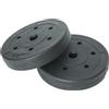 BAKAJI Set 2 Dischi Pesi per Bilanciere Manubrio 10kg (5 Kg x 2) Plastificati e Cemento