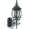 BAKAJI Lampione Vittoriano Classico a Parete Lampada Applique Esterno Alluminio Verde