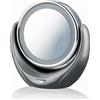 DCG Specchio A Led Zoom 5x Orientabile Con Supporto A Batteria Silver Dcg Lm 3055