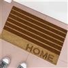 BAKAJI Tappeto Zerbino Rettangolare Home In Fibra Di Cocco 60 x 40 cm Beige e Marrone