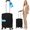 PROVITERA Valigia Bagaglio a Mano 55x40x20 cm Nero Trolley Ortega Adatto Ryanair Easyjet