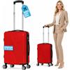 PROVITERA Valigia Bagaglio a Mano 55x40x20 cm Rosso Trolley Ortega Adatto Ryanair Easyjet
