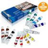 ARTICO Pittura Acrilica Confezione 12 Pezzi Acquerelli Vari Colori Tubo 12 Ml Artico