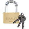 Stanley Lucchetto Arco Standard in Acciaio Cementato da 60 mm con 3 Chiavi