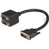 StarTech Cavo Splitter Video DVI-D a 2 DVI-D 30cm, M/F (DVISPL1DD) | Duplica il Segnale su Due Schermi, Collegamento Digitale, Ideale per Presentazioni