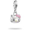 Thomas Sabo x Hello Kitty Charm con fiocco rosa, smalto a freddo