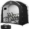 EPCPSHADES Capannone per bici per esterni, impermeabile, anti-UV, tenda per bicicletta, moto, capanno per esterni, cortile, telaio in acciaio, cerniera in PE, cabina ZT