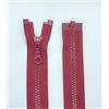 LIL Li YKK, Chiusura lampo con denti in plastica n. 5, misura media, divisibile, 527 rosso vino, 90 cm