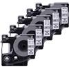 Veebmys 5 Rotoli Nastro Etichette Compatibile D1 45013-12mm x 7m Nero Su Bianco - Per Dymo S0720530 | Per Etichettatrici Labelmanager 160, 210D, 280, 360D, 420P, Pnp & Labelpoint Serie(5)