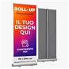 Cimpress Roll Up Personalizzato 85 x 206 cm, Banner Retrattile Standard | Personalizza il tuo espositore avvolgibile con logo o testo per fiere, mostre, conferenze e attività promozionali