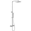 Parama Colonna doccia termostatica soffione slim 20x20 cm finitura cromata | Serio