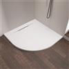 Parama Piatto doccia semicircolare 90x90 cm in marmoresina bianco h3 cm | Delos