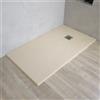 Parama Piatto doccia rettangolare 90x140 cm in marmoresina avorio effetto pietra h3 cm | Milos