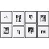 Camden Reed Arcadia Gallery - Set di cornici da parete, 40,6 x 50,8 cm e 40,6 x 40,6 cm, 20,3 x 25,4 cm e 12,7 x 17,8 cm, colore nero,