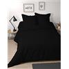 Stof Lovely Casa HC44820015 Alicia - Copripiumino Matrimoniale (260 cm) Confort Nero