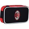 Seven Milan Astuccio Scuola Quick Case, Nero, Portapenne Completo di Penne, Matite, Colori, Accessori Zaino, Scuola Elementare e Media, Bambino Calcio