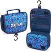 Disney Beauty Case da Viaggio - Stitch Minnie Porta Trucchi Ragazze Beauty Case da Appendere con Gancio Trousse Bambina Gadget Originale (Blu Stitch)
