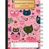 CreateSpace Independent Publishing Platf Blank Music Sheet Notebook: Music Manuscript Paper, Staff Paper, Music Notebook 12 Staves, 8.5 x 11, A4, 100 pages, Pink Cute Cat Journal: Volume 1