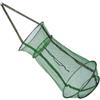 VILLFUL Cesto da Pesca in Nylon Verde Grande Capacità per Pesci All'aperto | Chiusura Coulisse, Struttura a Rete Profonda, Portatile e Facile da Riporre, per Pesca Esterna