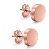 day berlin day.berlin orecchini a perno Twin da donna placcati oro 18k, 7mm di diametro e 2mm di spessore, effetto opaco satinato, acciaio inox 316L, senza nichel e resistenti all'acqua