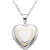 Alexander Castle Medaglione a forma di cuore in argento sterling con catenina da 45,7 cm e scatola regalo