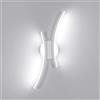 Mckalen LED Applique da Parete Interno 20W Lampada da Parete 44.5CM 6500K