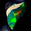 AK GEMS AND JEWELLERY Natural Opal rough , Etiope Fuoco Opal Crudo, Nero Opal gemstone 8.5 KT 15x15 MM