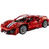 Cartemagic LEGO Technic 42235 Auto Ferrari 488 PISTA, Macchina Giocattolo con Motore V8, Sterzo e Differenziale, Regalo per Bambini 9+ - 42235
