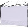 NINAT Tenda parasole per gazebo da 2,5 m, impermeabile, per gazebo a gamba dritta, solo parete laterale (telaio a baldacchino non incluso), pannello bianco