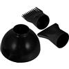 MOBUTOFU Kit 3 Pezzi Accessori per Asciugacapelli, Diffusore in Plastica Ugello Concentratore e Pettine, Strumenti lo Styling Chioma, Riscaldamento Uniforme, Asciugatura Rapida, Uso