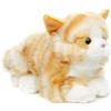 Uni-Toys - Gatto marrone, sdraiato - 20 cm (lunghezza) - Gattino di peluche - peluche