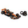 Burago Bburago McLaren MCL38 Miami Grand Prix 2024 F1 Racing Car, 1:24 Scale, Lando Norris, Tyre Changing Playset for Ages 3+
