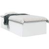 vidaXL Struttura letto a terra bianca 80 x 200 cm in materiale derivato dal legno